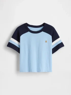 Raglan-fotball-T-skjorte for Baby og Småbarn