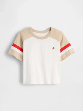 Raglan-fotball-T-skjorte for Baby og Småbarn