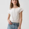 Raglan-henley-T-skjorte for barn