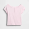 Raglan-henley-T-skjorte for barn