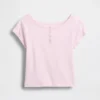 Raglan-henley-T-skjorte for barn