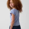 Raglan-henley-T-skjorte for barn