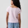 Raglan-henley-T-skjorte for barn