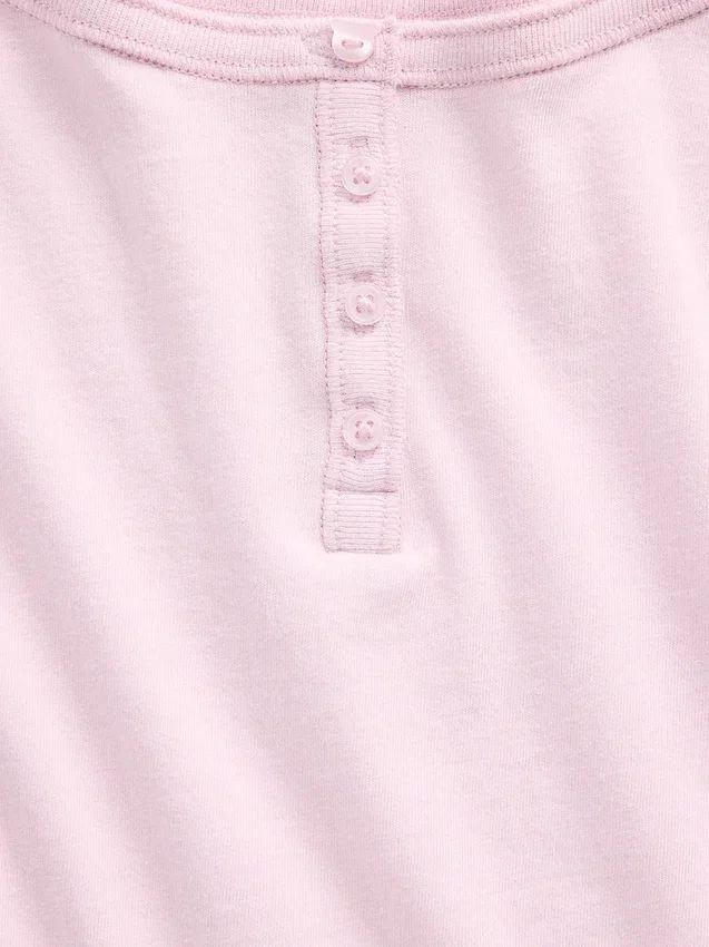 Raglan-henley-T-skjorte for barn