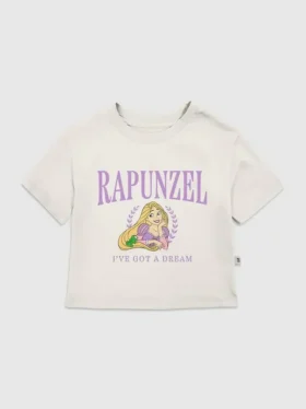 Rapunzel-T-skjorte med trykk for småbarn