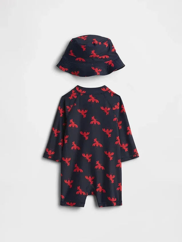 Rashguard-badesett til baby