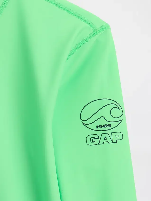 Rashguard med logo for barn