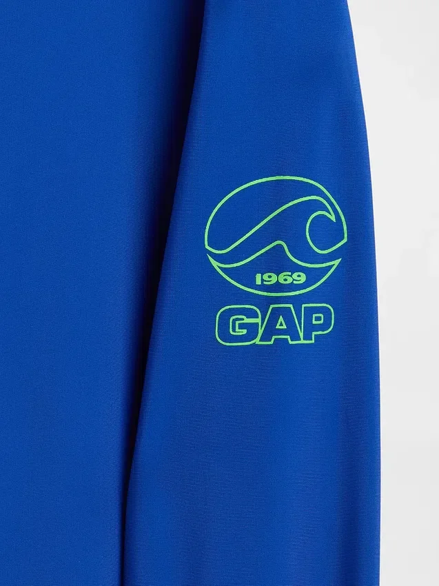 Rashguard med logo for barn