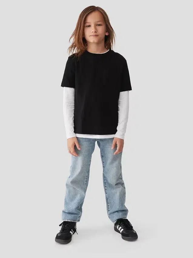 Relaxed Straight-Jeans for barn