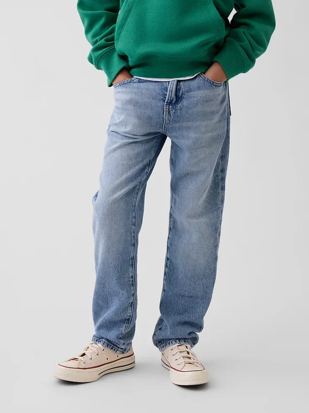 Relaxed Straight-Jeans for barn