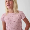 Ribbet T-skjorte for barn