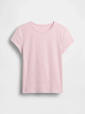 Ribbet T-skjorte for barn