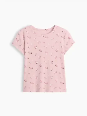 Ribbet T-skjorte for barn