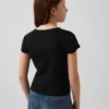 Ribbet T-skjorte for barn