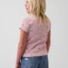 Ribbet T-skjorte for barn