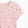 Ribbet T-skjorte for barn