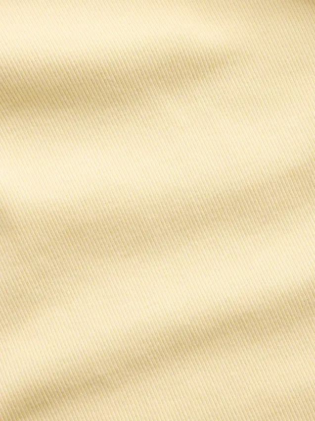 Ribbet tank-top med rund hals