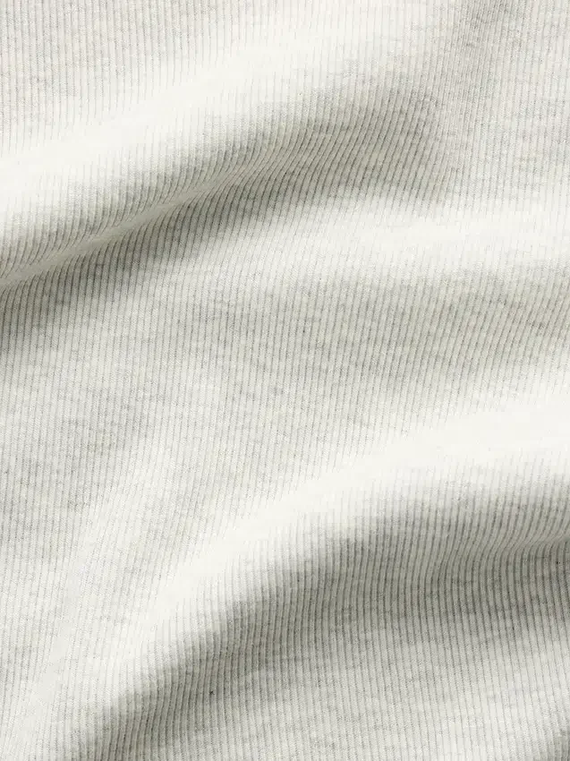 Ribbet tank-top med rund hals for barn