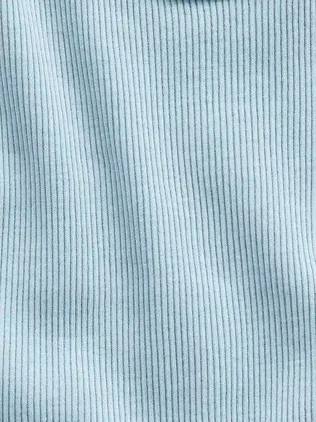 Ribbet tank-top med rund hals for barn