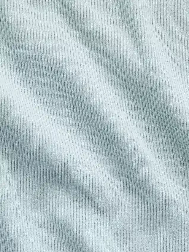 Ribbet tank-top med rund hals for barn