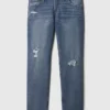 Rip & Repair Slim-Jeans for barn