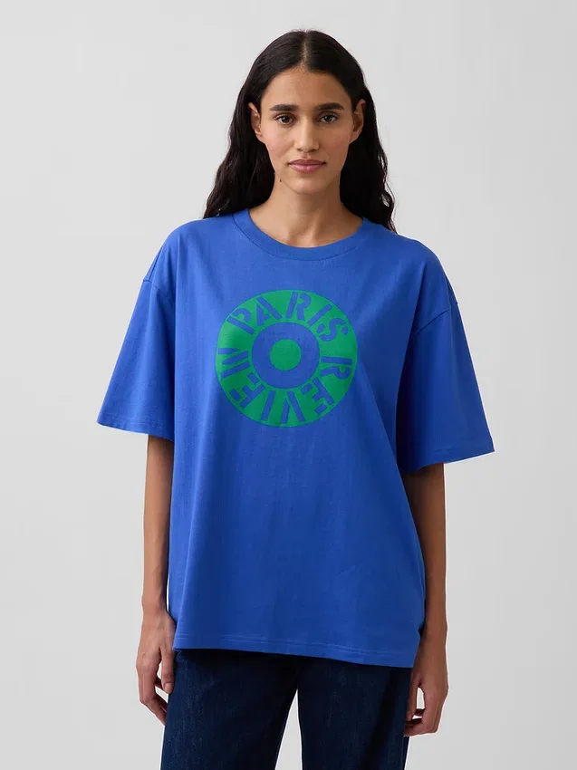 Robert Indiana Oversized Graphic T-skjorte
