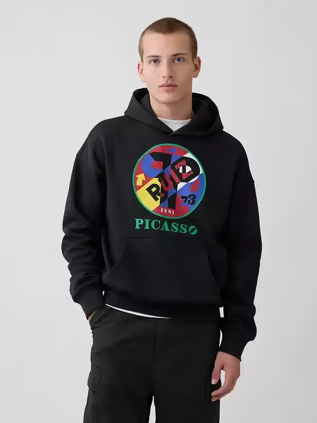 Robert Indiana Vintagesoft-grafikk-hettegenser