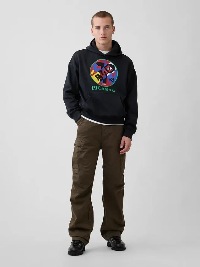 Robert Indiana Vintagesoft-grafikk-hettegenser