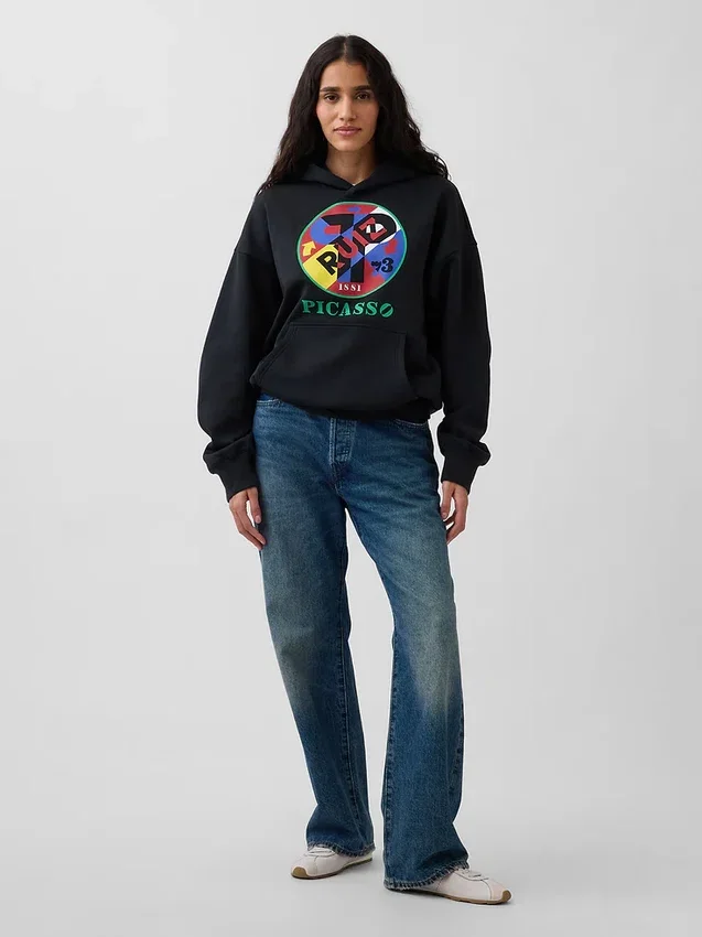 Robert Indiana Vintagesoft-grafikk-hettegenser