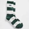 Rugby Stripe Logo Crew-sokker