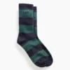 Rugby Stripe Logo Crew-sokker