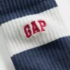 Rugby Stripe Logo Crew-sokker