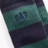 Rugby Stripe Logo Crew-sokker