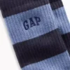 Rugby Stripe Logo Crew-sokker