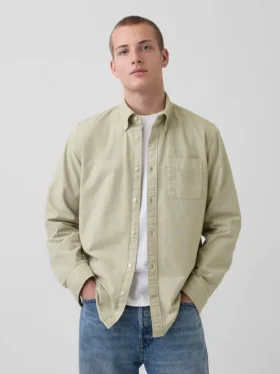 Rutete Oxford-skjorte med knapper