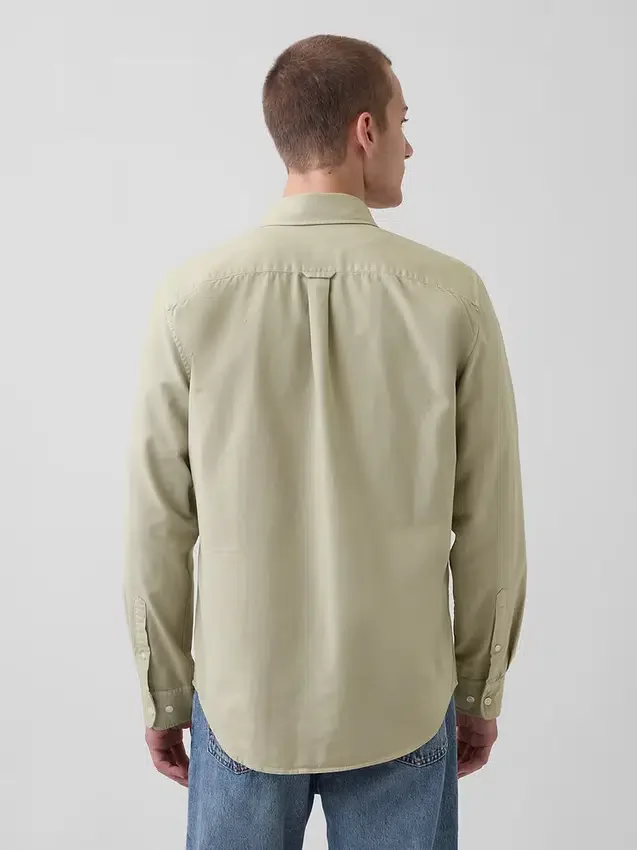 Rutete Oxford-skjorte med knapper