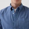Rutete Oxford-skjorte med knapper