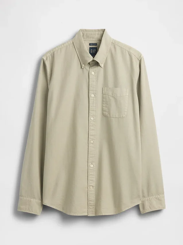 Rutete Oxford-skjorte med knapper