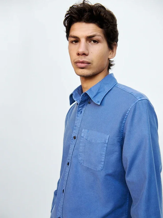 Rutete Oxford-skjorte med knapper