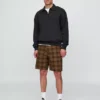 Rutete shorts i kanvas