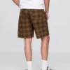 Rutete shorts i kanvas