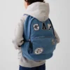 Ryggsekk for barn i denim med logopatch