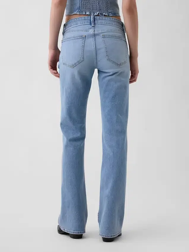 Sailor-Jeans med lav midje, lange og smale ben