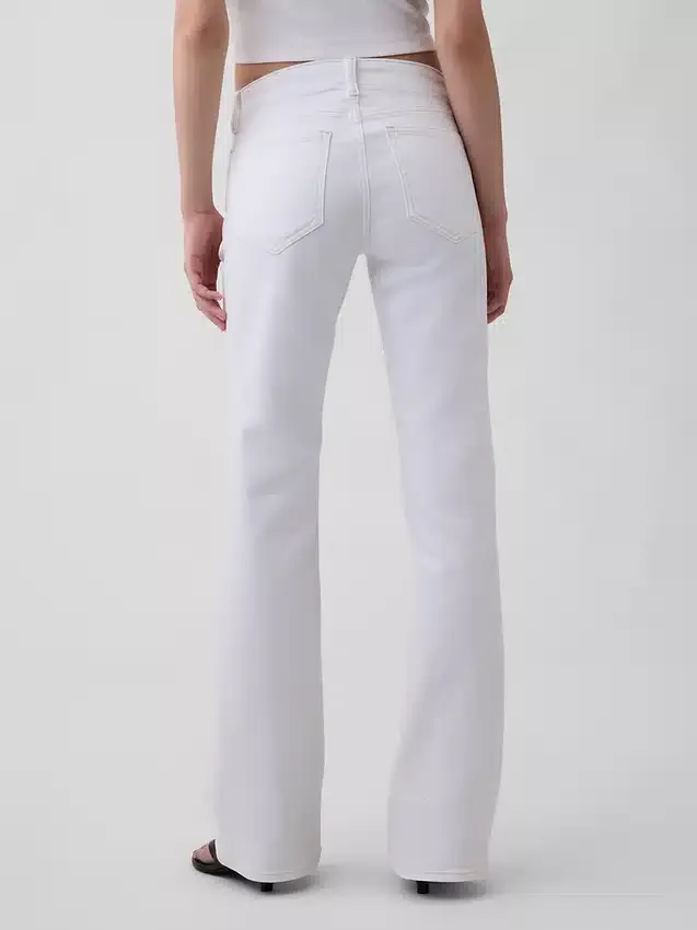 Sailor-Jeans med lav midje, lange og smale ben