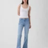 Sailor-Jeans med lav midje, lange og smale ben