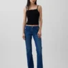 Sailor-Jeans med lav midje, lange og smale ben