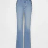 Sailor-Jeans med lav midje, lange og smale ben