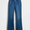 Sailor-Jeans med lav midje, lange og smale ben