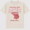 San Diego State University Basketball Hoop-grafisk T-skjorte
