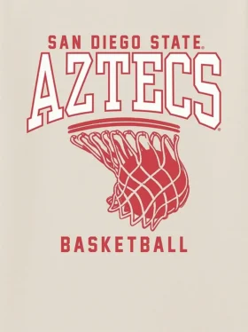 San Diego State University Basketball Hoop-grafisk T-skjorte
